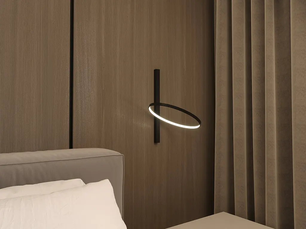 Настінне бра Babich Studio Ring B Black (RAL 9005) - фото 3