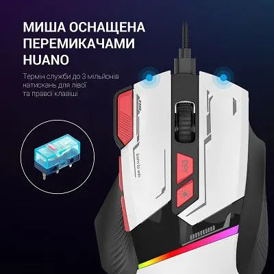 Мишка GamePro (GM300W) USB White (GM300W) - фото 5