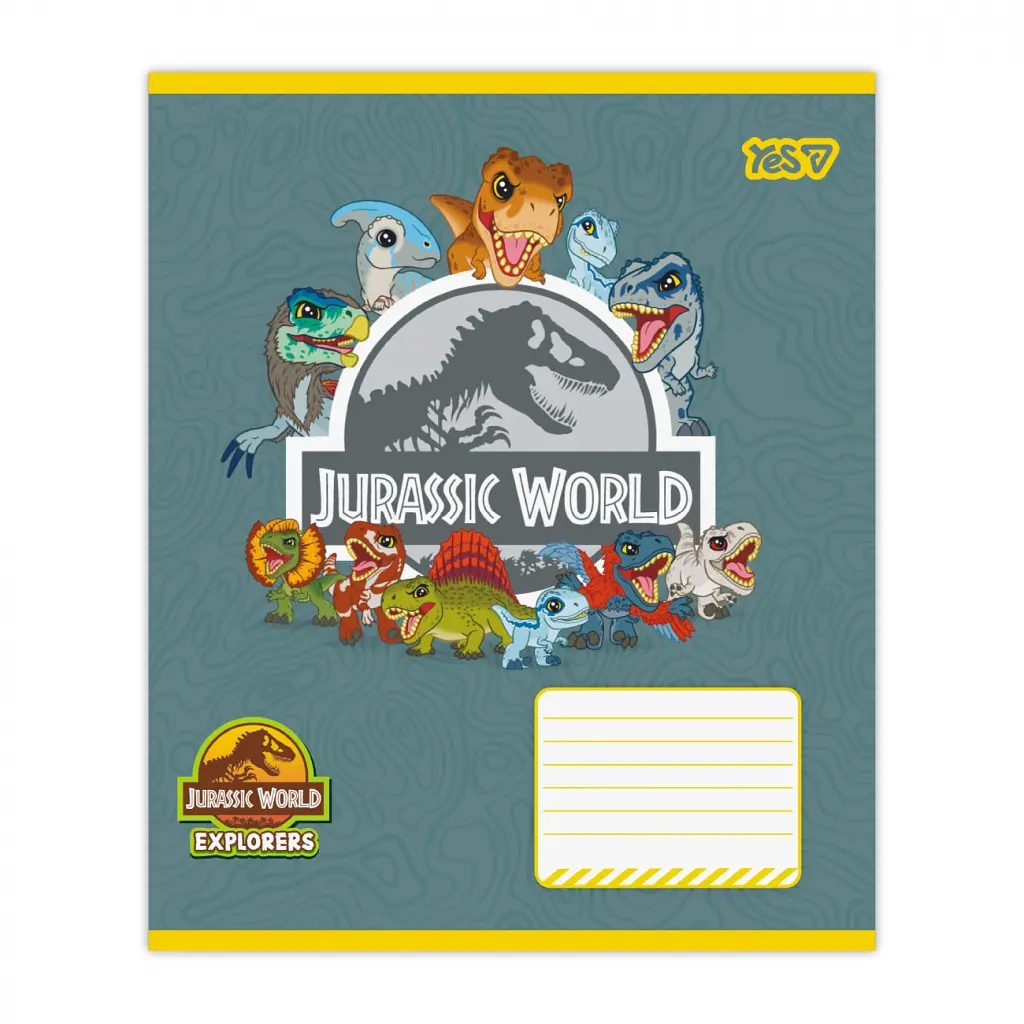 Зошит Yes Jurassic World Dino А5 12 аркушів лінія (768712), в асортименті - фото 5