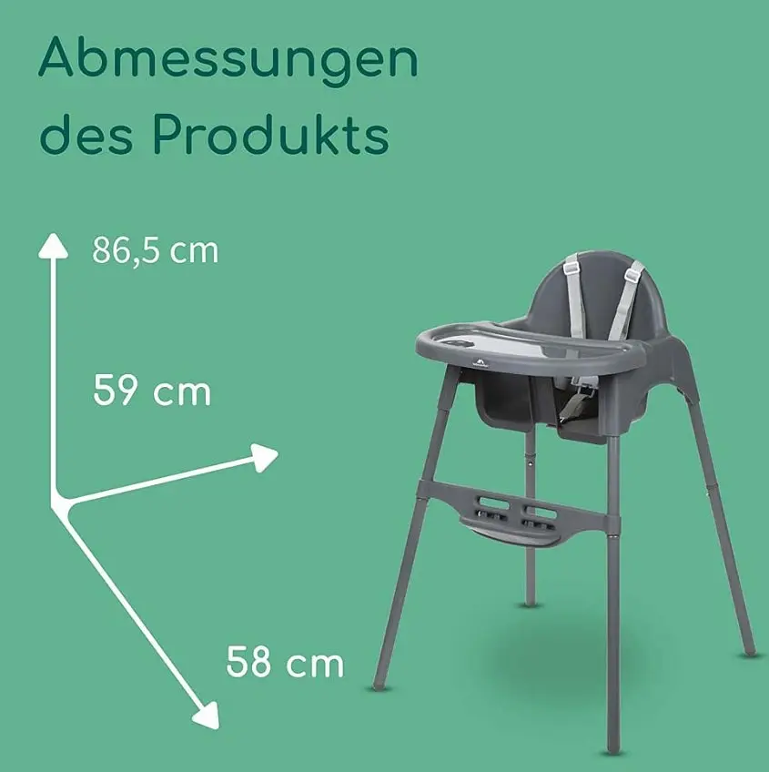 Стульчик для кормления Bebe Confort Meely, темно-серый, (2712551210) - фото 3