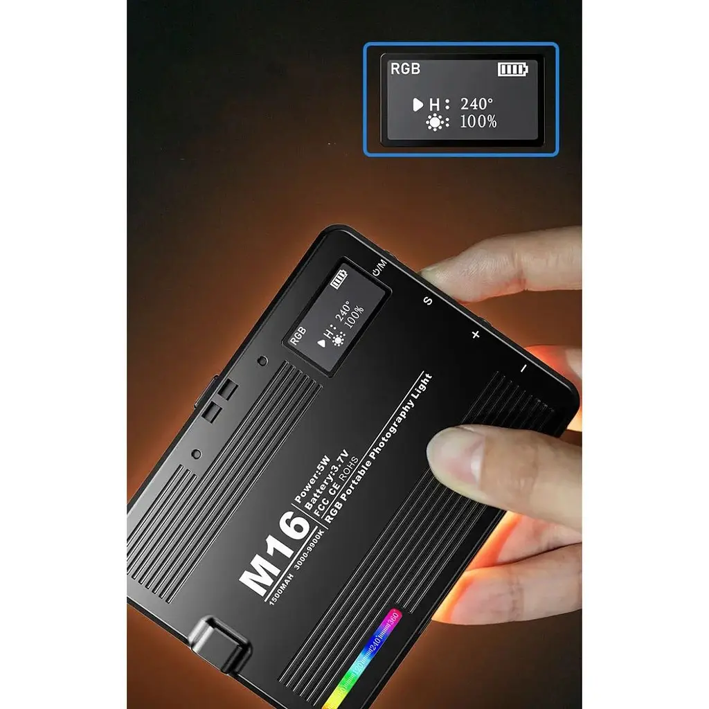 Накамерный свет DK M16 LED RGB [129244] - фото 7