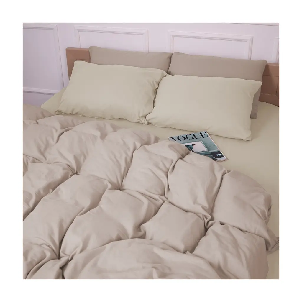Постільна білизна MirSon 007-004 Milk/Cappuchino Фланель 2x143x210 Сімейний (2200009659454) - фото 3