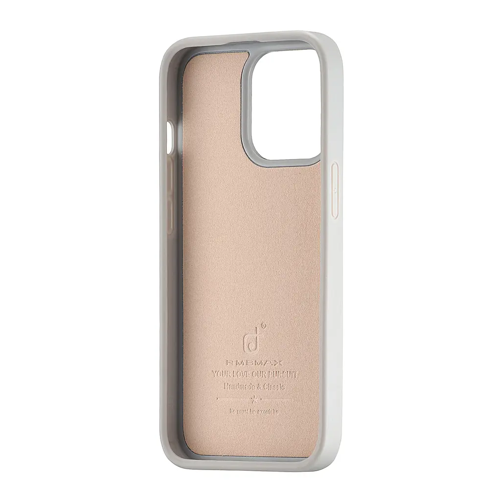 Чохол Jinduka Leather Case with MagSafe iPhone 13 Pro Beige - фото 3