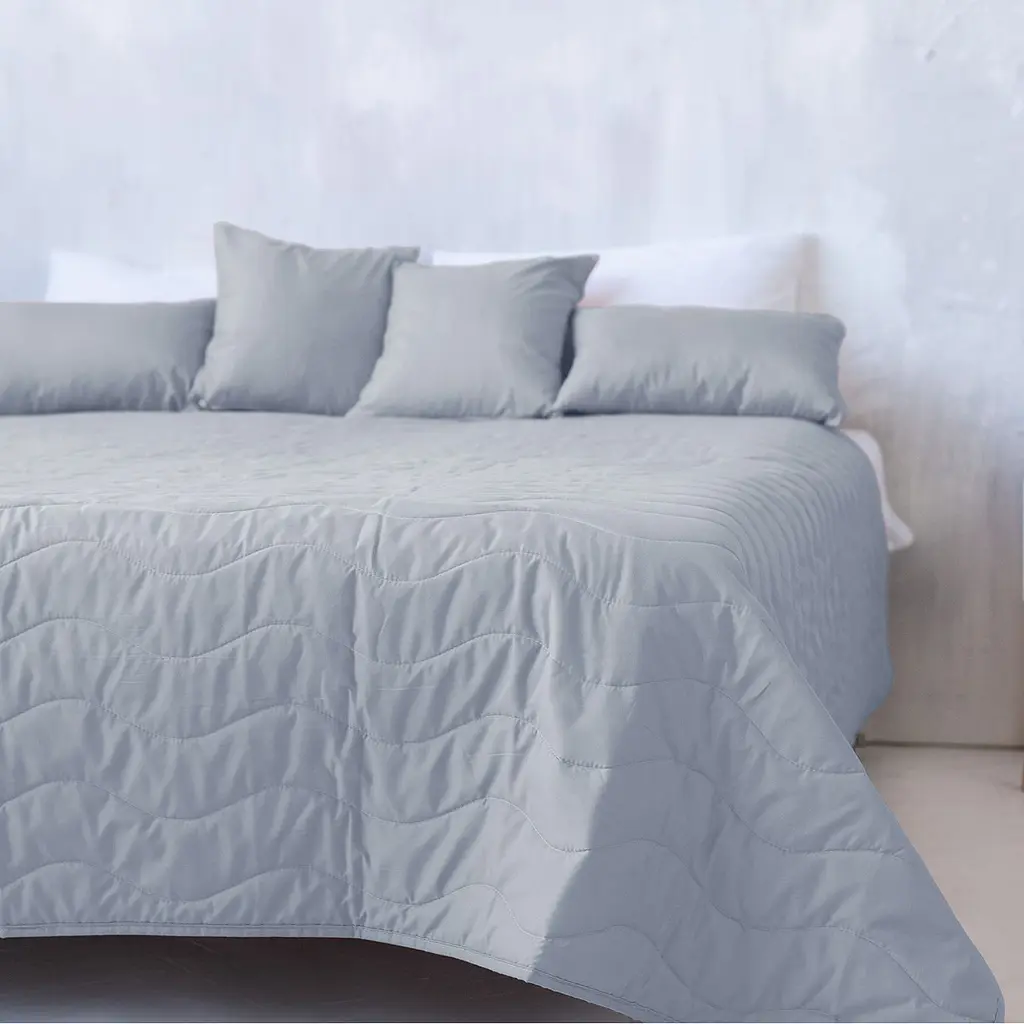 Декоративне покривало Sonex Capri 220х240 см сіре з білим (SO102405) - фото 5