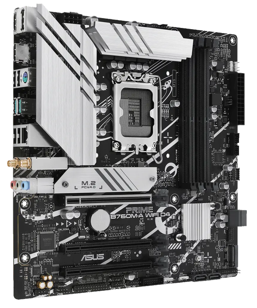 Материнська плата Asus B760M-A Prime Wi-Fi D4 LGA 1700 (PRIME B760M-A WIFI D4) - фото 2