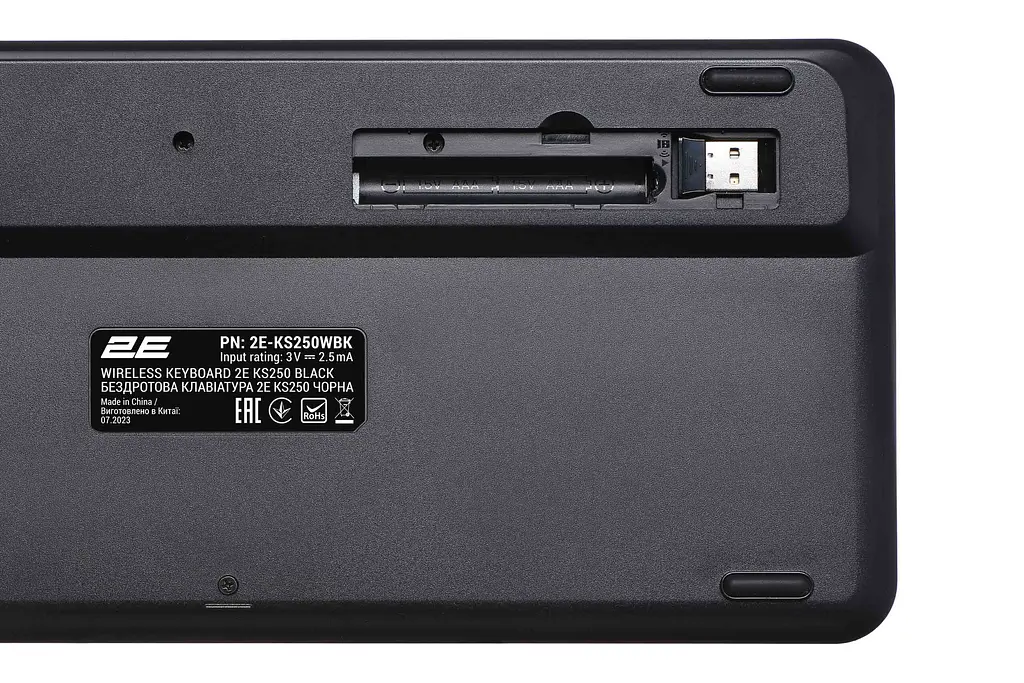Клавиатура беспроводная 84key, WL/BT 2E KS250 Black-Grey - фото 4