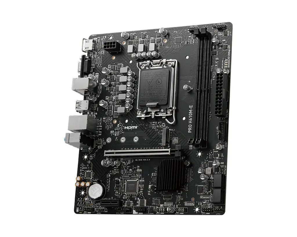 MSI Материнська плата PRO H610M-E s1700 H610 2xDDR5 HDMI D-Sub mATX - фото 3