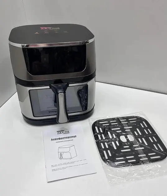 Аэрофритюрница безмасляная Zepline ZP-126 на 10л электрическая с сенсорным управлением 3500Вт - фото 4