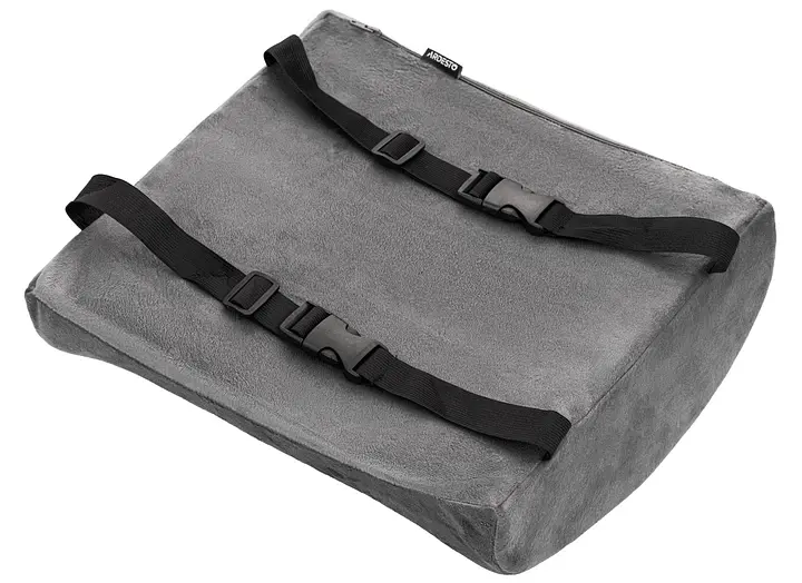 Подушка ортопедическая для спины Ardesto Sleepwell Back 34х32х12 см пена мемори серая (ART3432BAP) - фото 4