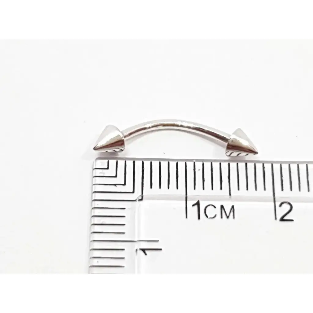 Серебряная серьга для пирсинга брови Dear. 7015С - фото 2