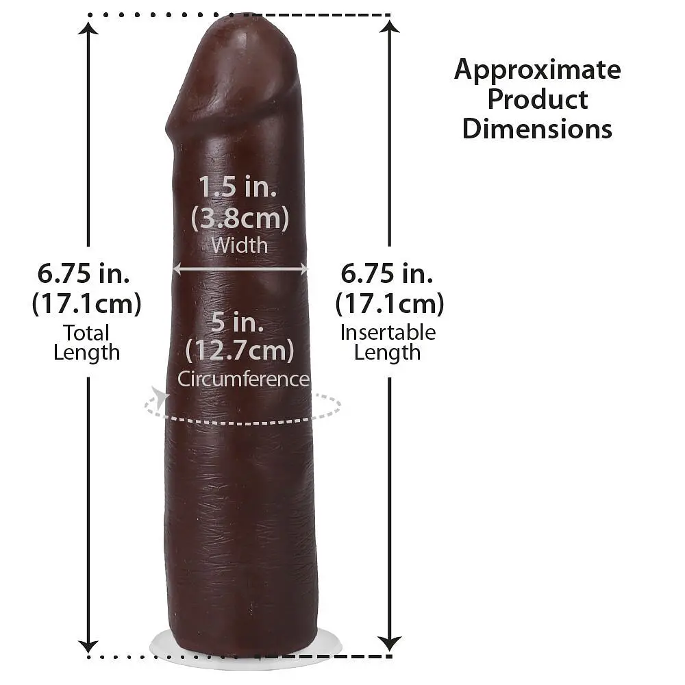 Фалоімітатор Doc Johnson The Realistic Cock ULTRASKYN 7 Inch, 17.1 см - фото 5