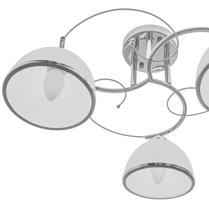 Люстра потолочная Brille в зал E27 60W CH (LK-600C/3) - фото 3