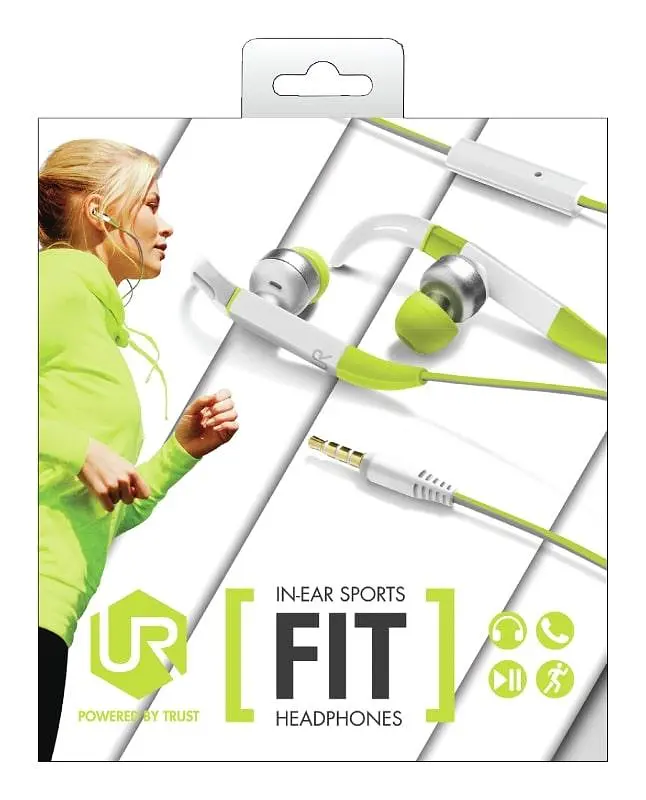 Наушники Trust Fit Sports Mic Green (20320) - фото 4