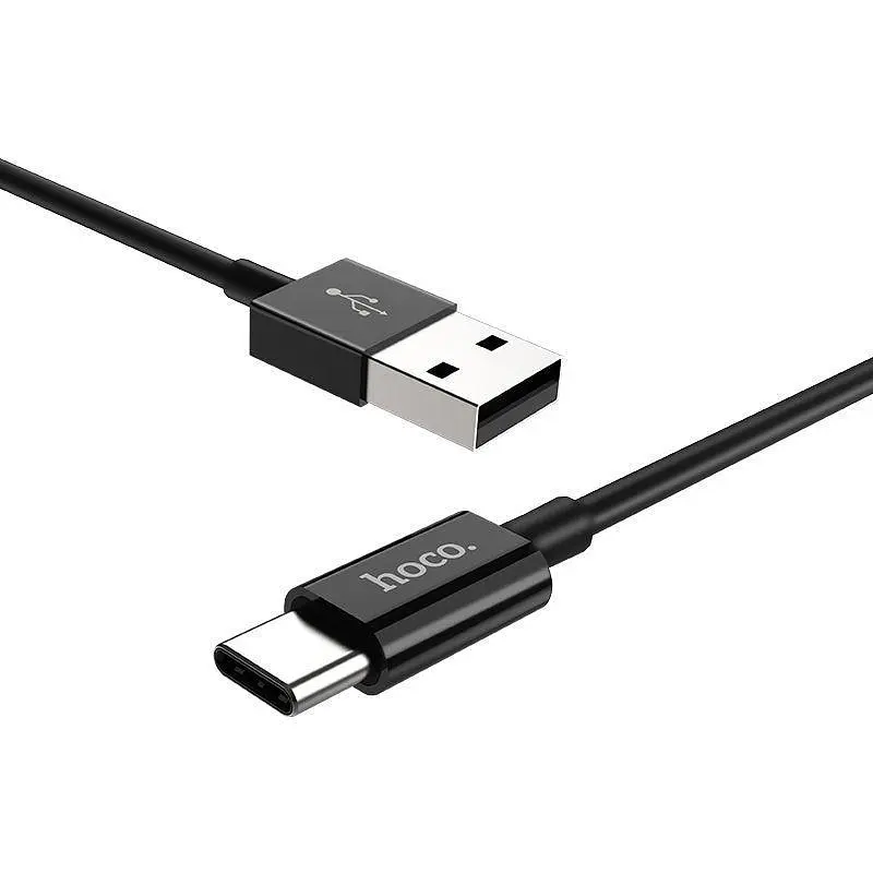 USB Cable Hoco X23 Skilled Type-C Black 1m - фото 3