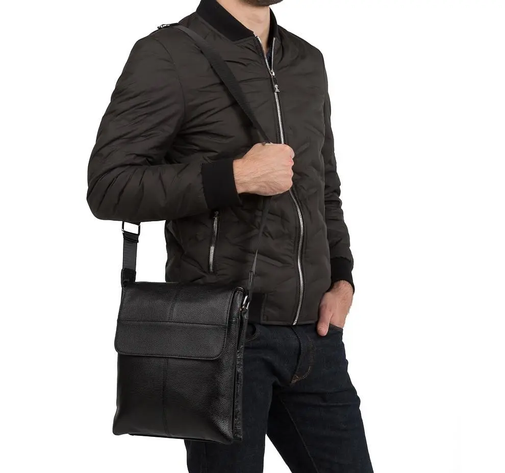 Сумка через плече чоловіча шкіряна Tiding Bag A25-064A - фото 4
