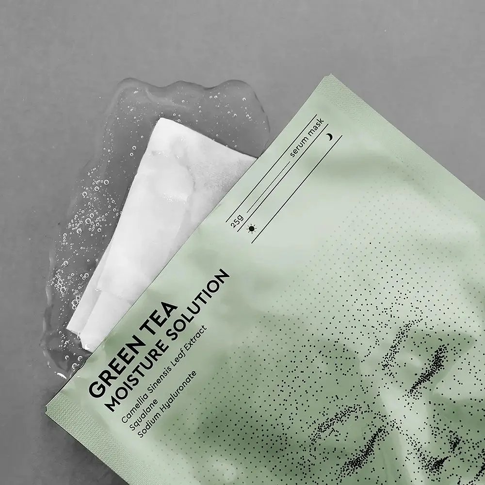 Тканинна маска-сироватка для обличчя Steblanc Green Tea Moisture Solution Зволожуюча з екстрактом зеленого чаю, 25 г - фото 3