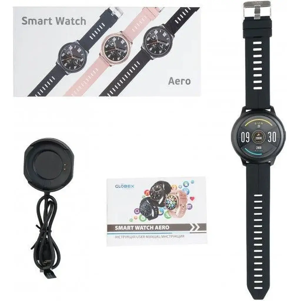 Смарт-годинник Globex Smart Watch Aero Black - фото 7
