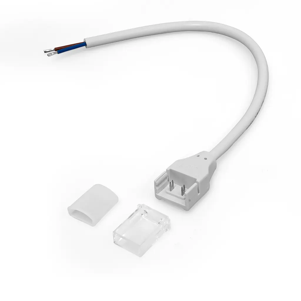Конектор з кабелем + торцева заглушка для LED стрічки VIDEX VL-LST-CB65-FC02 VIDEX (29161-000)