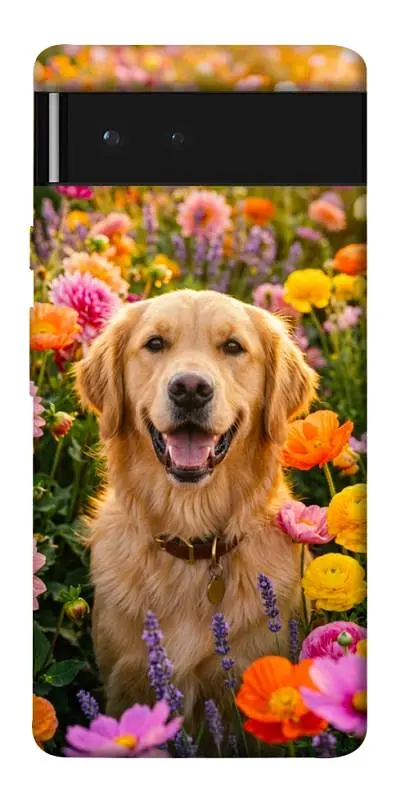 TPU чохол Demsky Flowery labrador для Google Pixel 6