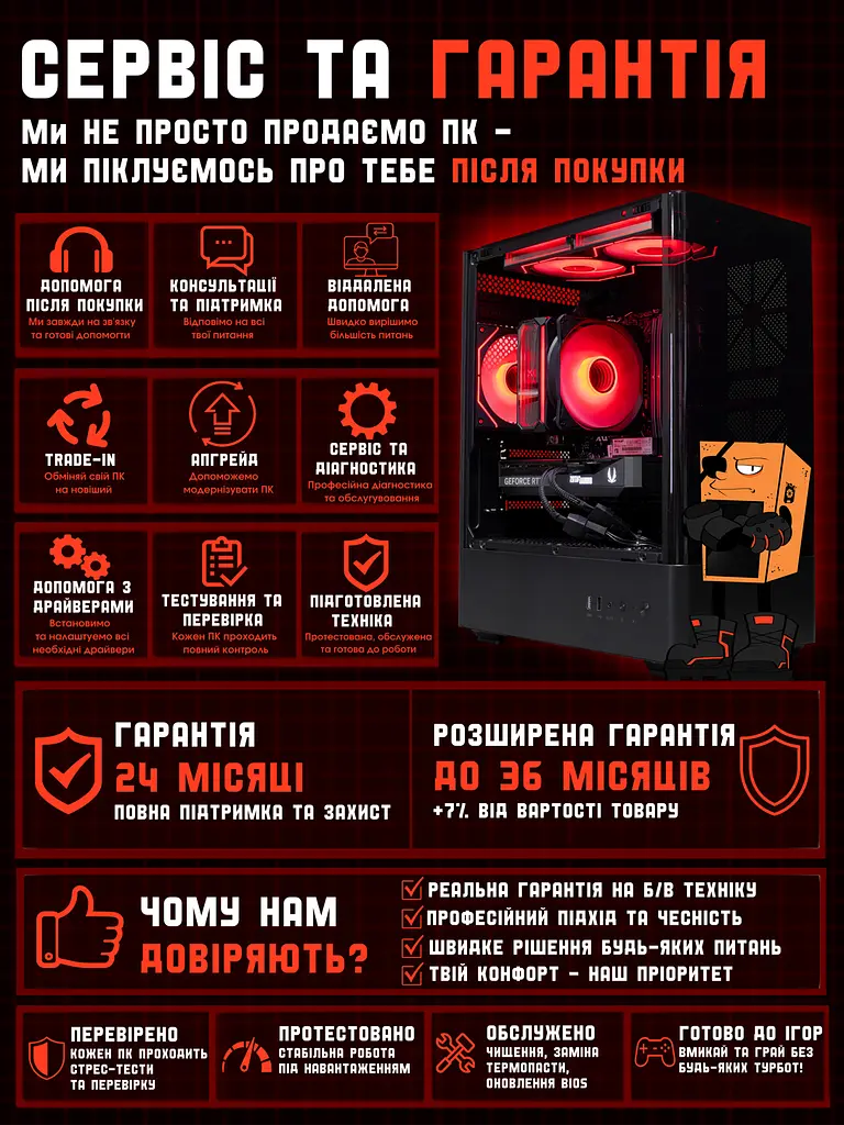 Ігровий ПК Oris (RTX 5070 12GB / Ryzen 5 7500F / 32GB DDR5 / SSD 512GB) - фото 8
