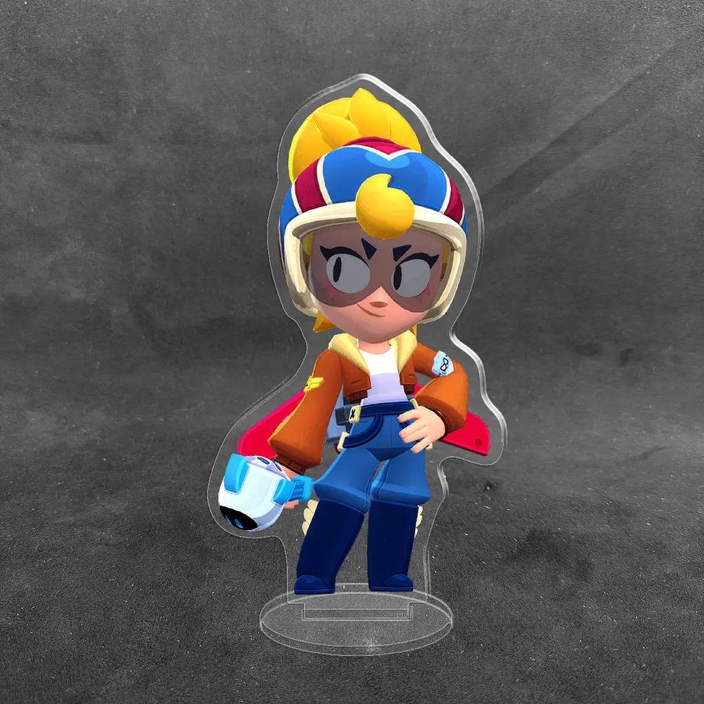 Акрилова колекційна фігурка Brawl Stars Джанет (G-Force Janet) 10 см