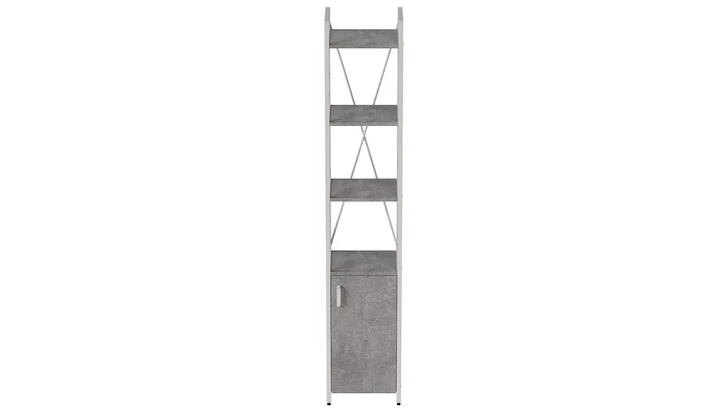 Етажерка 4/34 Ferrum-decor Серії Коннект з тумбою 179x34x28 Білий ДСП Бетон (FRD-104476) - фото 4