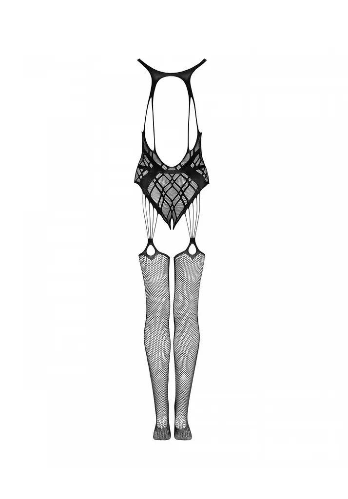 Бодістокінг Obsessive Bodystocking G324 S/M/L чорний - фото 7