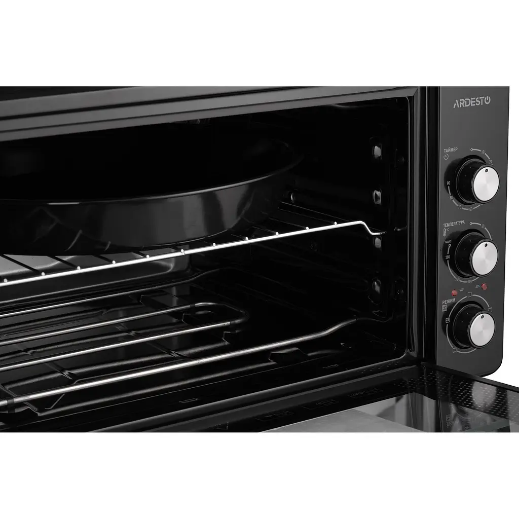 Електрична піч Ardesto 1600 Вт 50 л чорна (MEO-S50GB) - фото 7