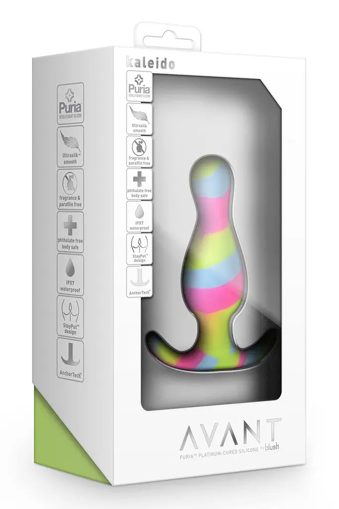 Анальная пробка Avant Kaleido 8.9 см (мульти) - фото 5