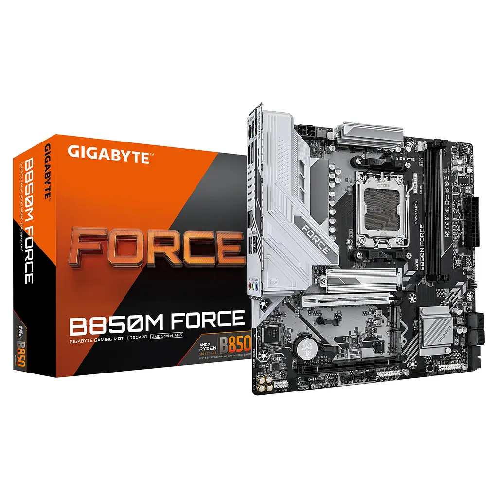 Gigabyte Материнська плата B850M FORCE sAM5 B850 2xDDR5 M.2 HDMI DP mATX - фото 4