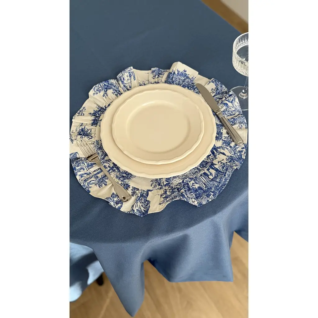 Скатерть Ecotton Duck водоотталкивающая 170х150 см Blue (25365) - фото 6