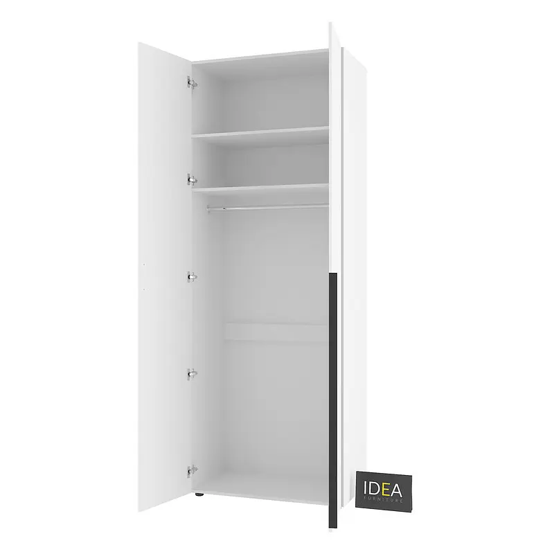Шафа для одягу з однією штангою С-8.1 Білий/Білий Idea - фото 4
