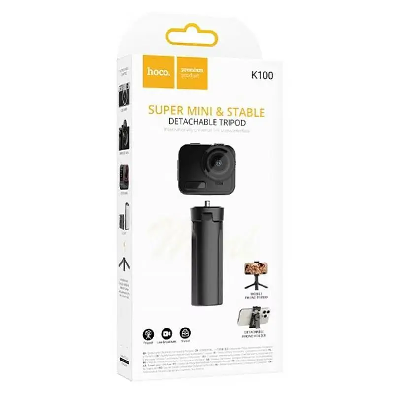 Монопод для селфі Hoco K100 Prestigio Black - фото 2