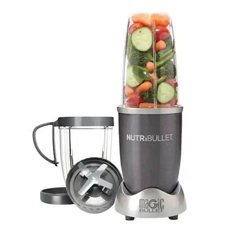 Блендер Nutribullet для смузі портативний нержавіюча сталь 3 швидкості 900 Вт металік (lp-84932_1158) - фото 2