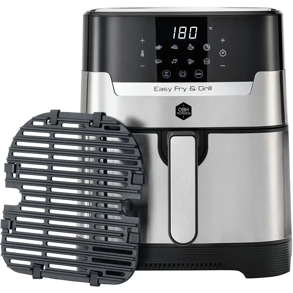 Мультипечь OBH Nordica EasyFry&Grill 1550 Вт черно-серая (AG505DS0) - фото 4
