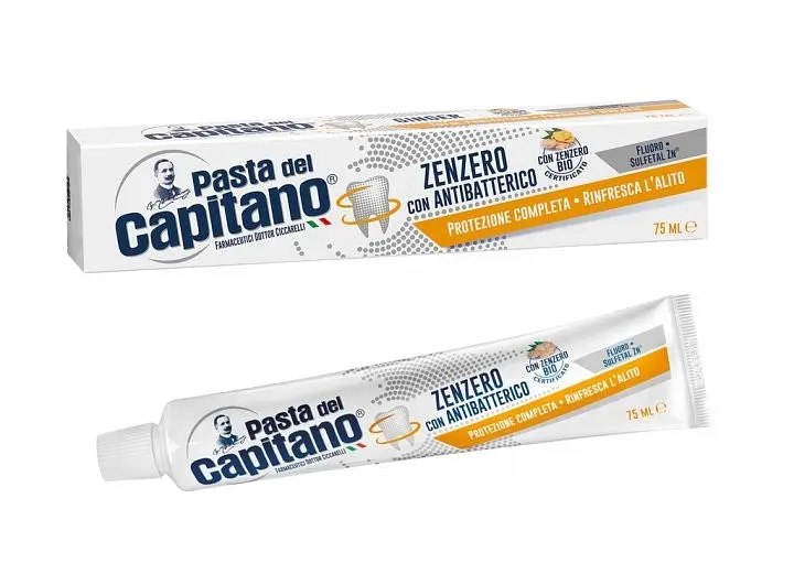 Зубна паста Pasta del Capitano Ginger антибактеріальна з імбиром