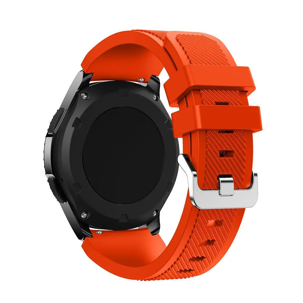 Силіконовий ремінець Primo для годинника Samsung Gear S3 Classic SM-R770/Frontier RM-760 Orange - фото 3