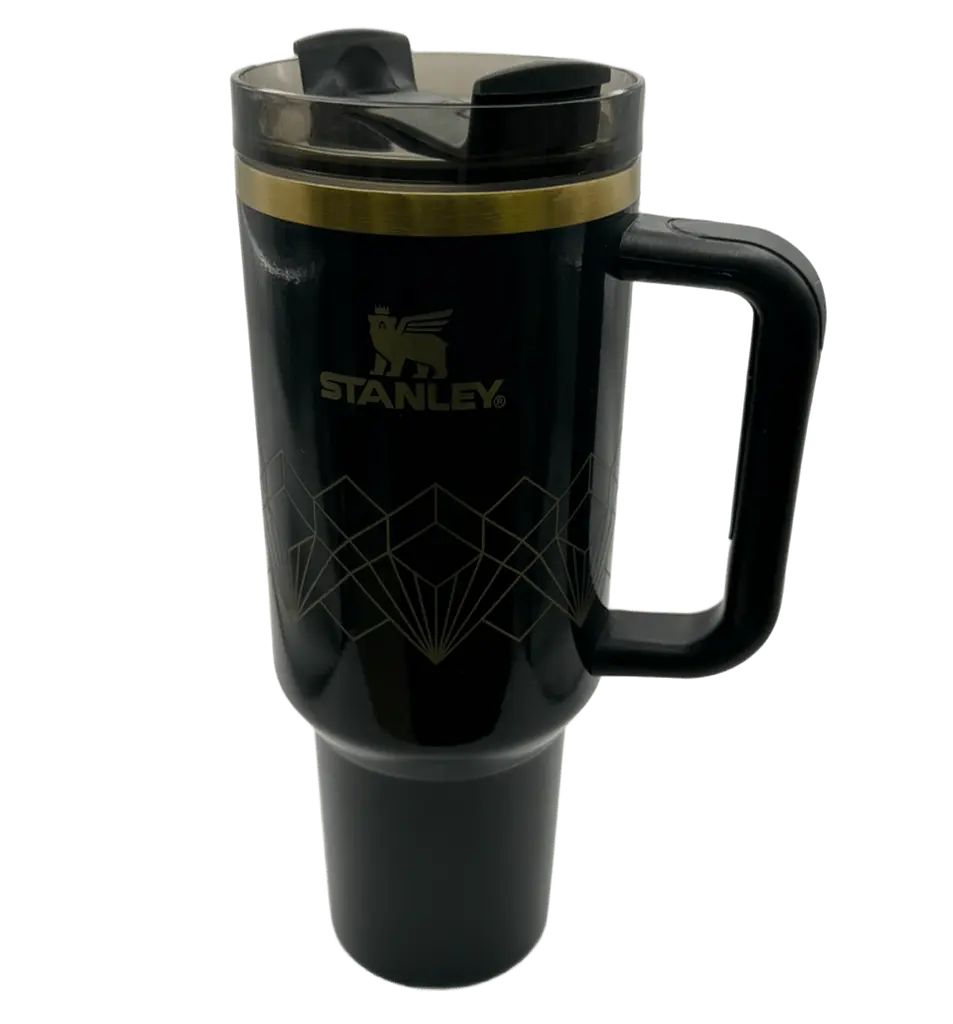 Термос термочашка Stanley Quencher H2.0 Tumbler з нержавіючої сталі 1,18 л Navy Blue Gold KT7001973 - фото 3