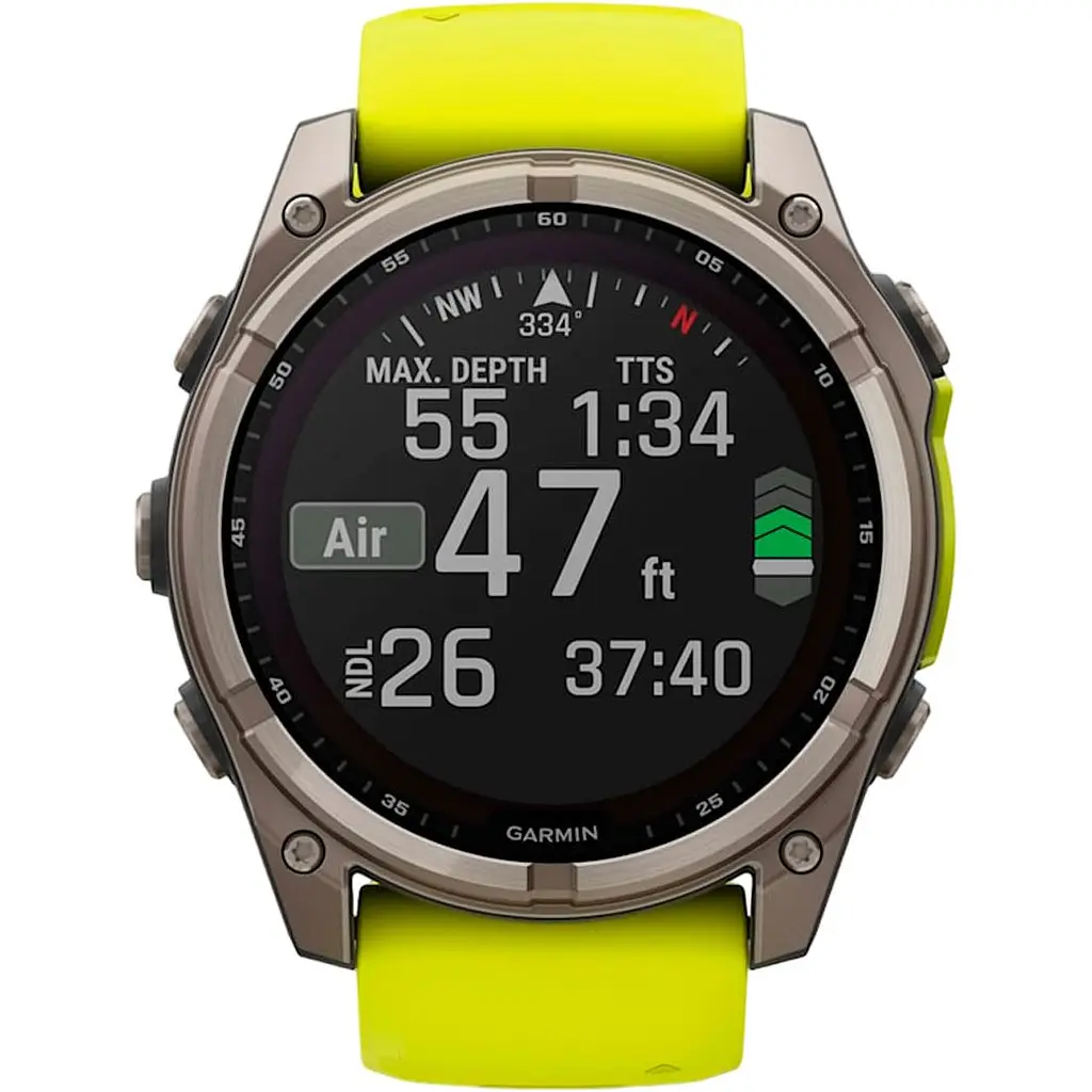 Смарт-годинник Garmin Fenix 8 Solar Sapphire 47mm Titanium with Amp Yellow/Graphite Silicone Band (010-02906-21) [116855] - фото 10