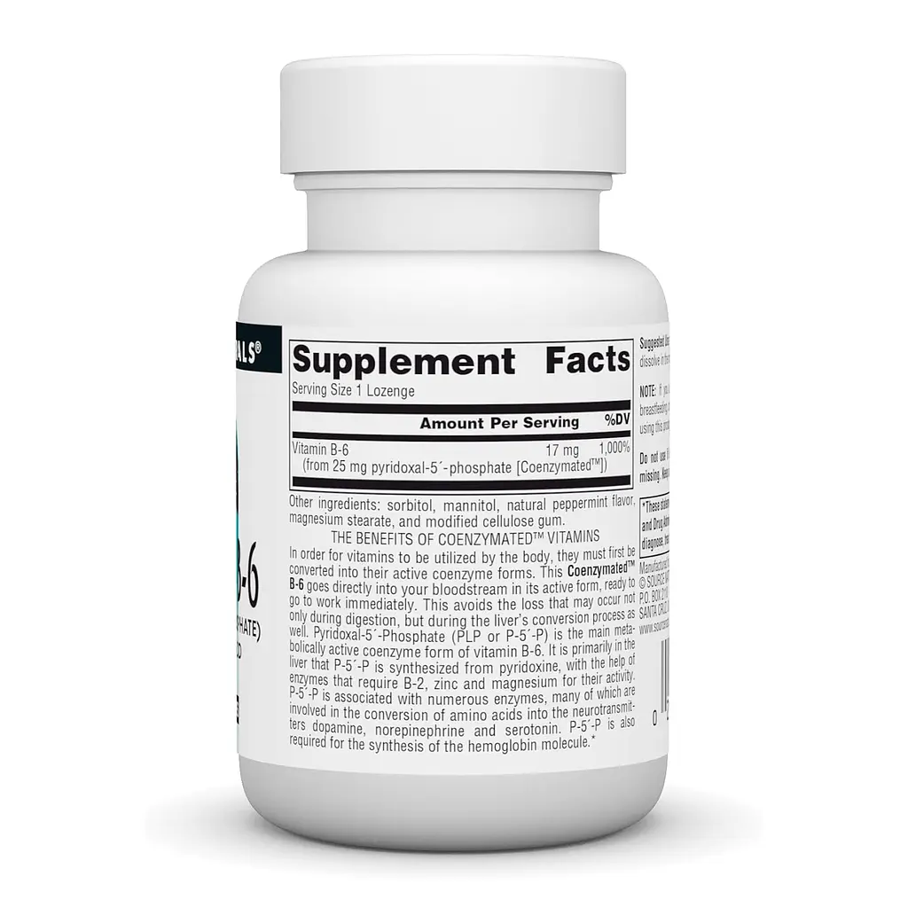 Coenzymated™ Vitamin B-6 25 mg - 60 lozenges - фото 2