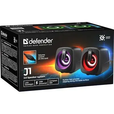 Акустична система Defender J1 LED USB Black (65961) - фото 8