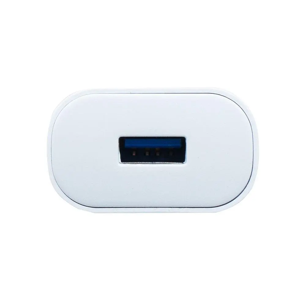 Мережеве заряджання Inkax CD-27 2.1A 1 USB + кабель Type C Білий - фото 2