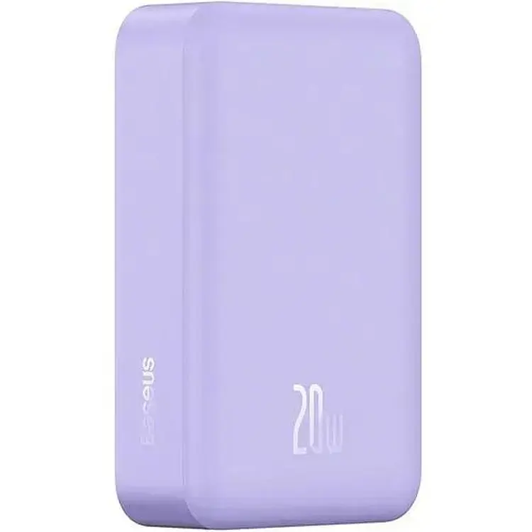 Портативна батарея Baseus Magnetic Mini Wireless Fast Charge 20000 mAh 20W PPCX150005 Purple - фото 3