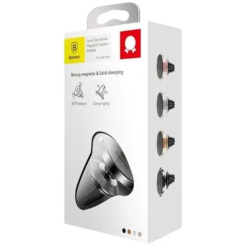 Автотримач Baseus Small Ears Magnetic Bracket Black (SUER-E01) - фото 4