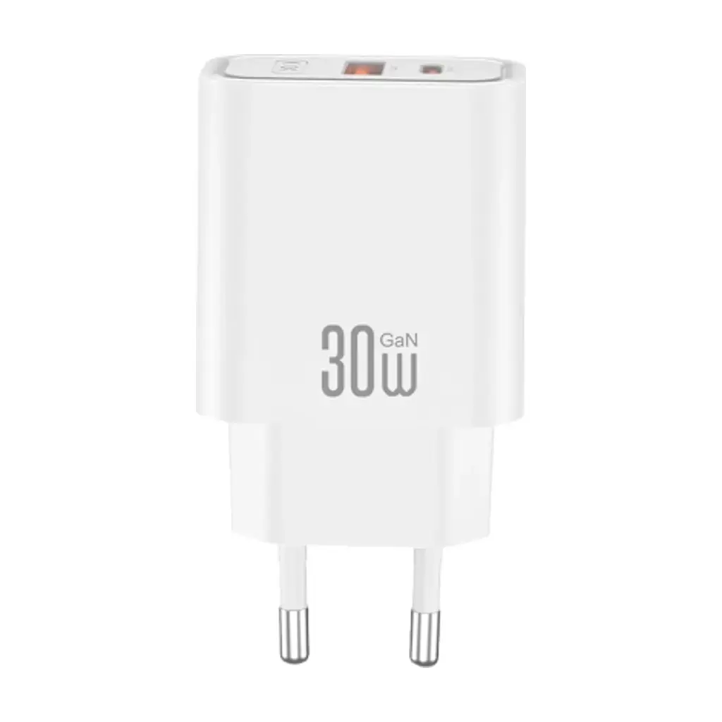 Зарядний пристрій XO 1xUSB 22.5W + 1xUSB-C PD30W white (CE42.white) - фото 7