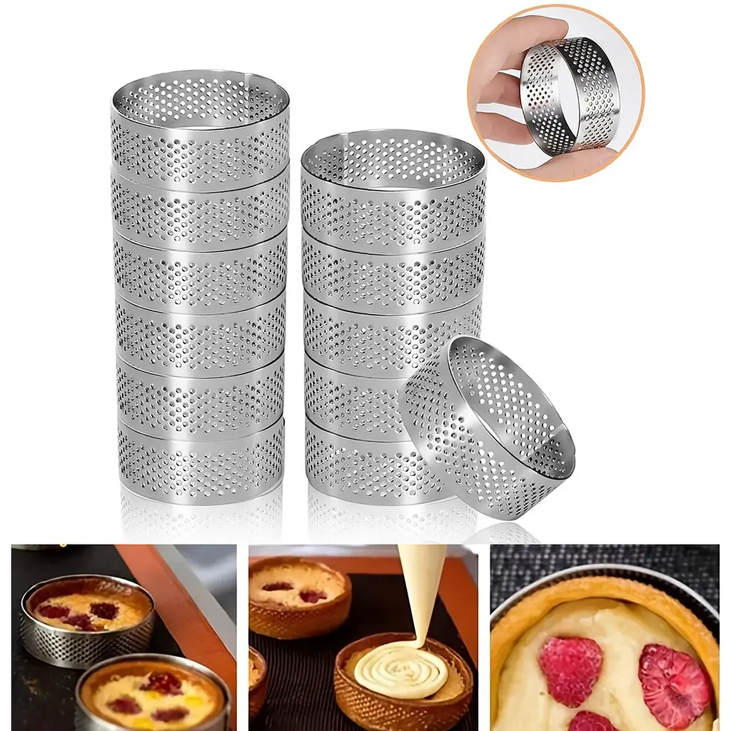 Комплект із 12 круглих форм для тартів із нержавіючої сталі, Kitchen Master 87331 - фото 2