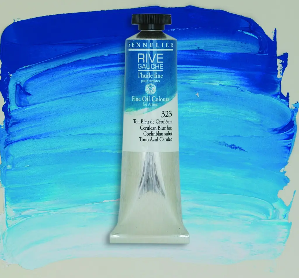 Масляная краска Rive gauche 40 мл Церулиум голубой (Cerulean Blue Hue) - фото 2
