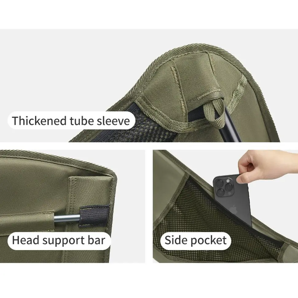 Стул складной ультралегкий Naturehike CNK2550JJ013 Yamami YL01 оливковый - фото 4