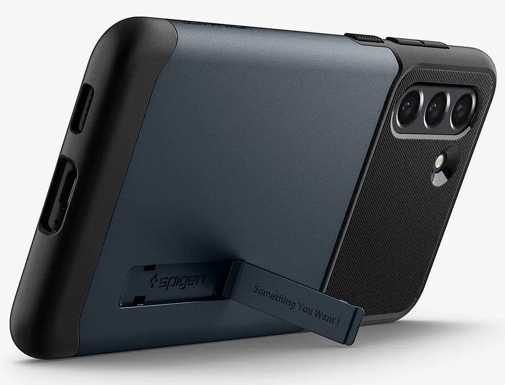 Чохол із підставкою Spigen Slim Armor ACS03152 для Samsung Galaxy S21 FE (6.4") Slate - фото 6