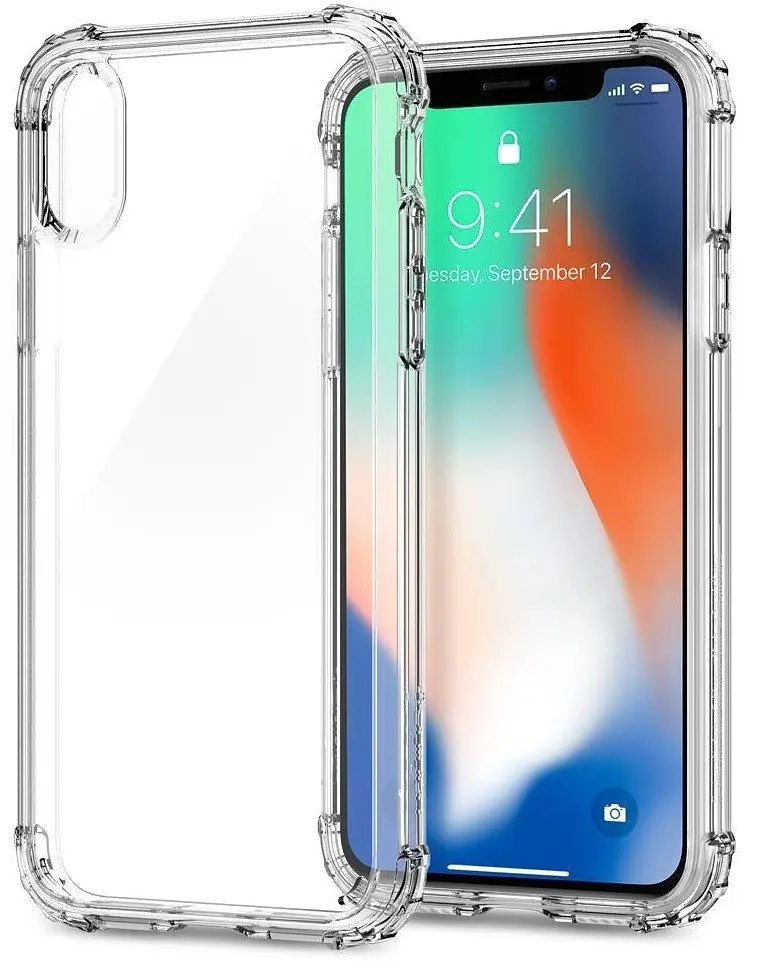 Чохол оригінальний протиударний Spigen Crystal Shell 057CS22141 для iPhone X/XS Crystal Clear - фото 8